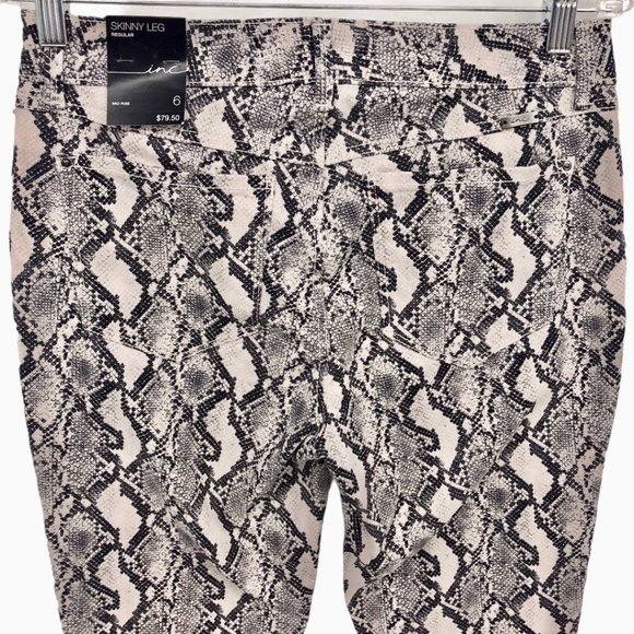 Inc Incessential Python Snake Print Skinny Jeans NWT - Picture 2 of 11